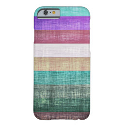 Vintage Colorful Stripes Pattern Barely There iPhone 6 Case