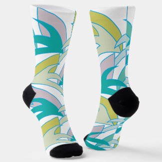 Vintage Colorful Tropical Leaves Vintage