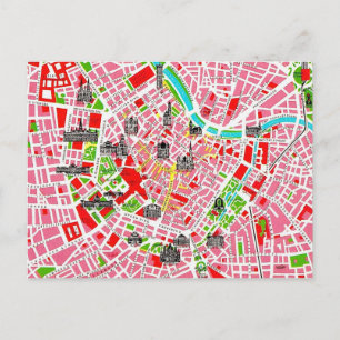 Vintage Colorful Vienna Postcard