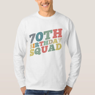 Vintage colors Distressed 70th birthday squad T-Shirt