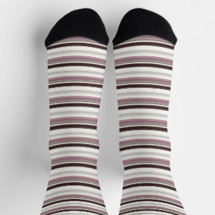 Vintage colors stripes socks