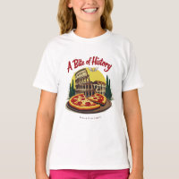 Vintage Colosseum Rome & Neapolitan Pizza Art