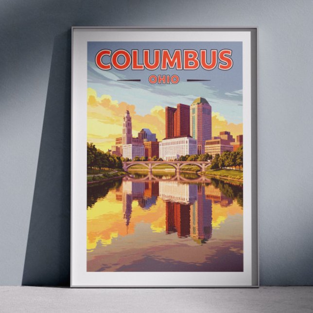 Vintage Columbus Ohio Poster (Creator Uploaded)
