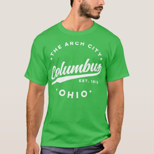 Vintage Columbus Ohio The Arch City Retro USA T_Shirt