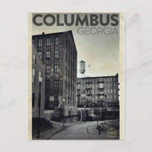 Vintage Columbus Travel Postcard