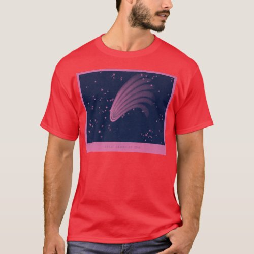 Vintage Comet Astronomy Flower of Sky Night Comets T_Shirt