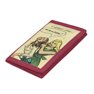 Vintage Comic Art Catfight Wallet