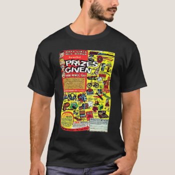 Vintage Comic Book Ad 'prizes Given!' T-shirt by seemonkee at Zazzle