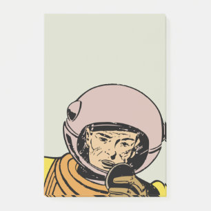 Vintage Comic Book Astronaut Hero Post-it Notes