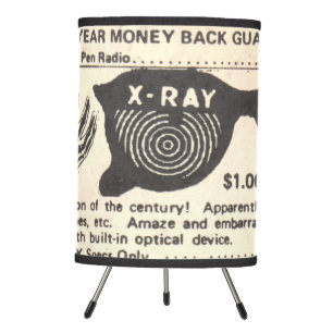 Vintage Comic Book X-Ray Specs Classified Ad Lamp