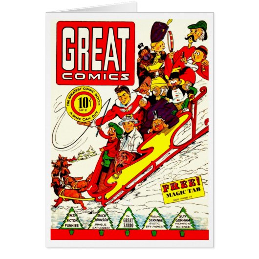 Vintage Comic Characters Cards (Front)
