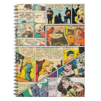 Vintage Comic Layout Boxing Journalist Romance 
