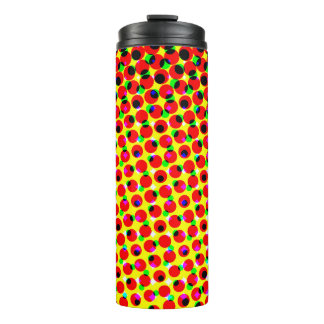 vintage comics colorful halftone backgroundabstrac thermal tumbler