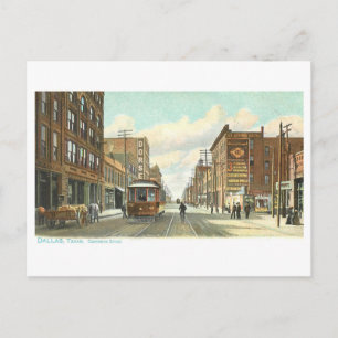 Vintage Commerce Street, Dallas, Texas Postcard