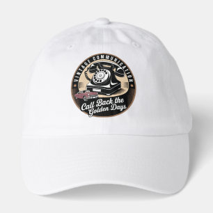 "Vintage Communication" Retro Emblem Design Hat