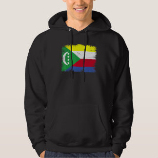 Vintage Comoros Flag Comorian Independence Day Hoodie