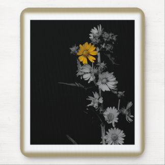 Vintage Compass Flower Mouse Pad