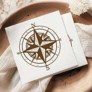 Vintage Compass Paper Napkins