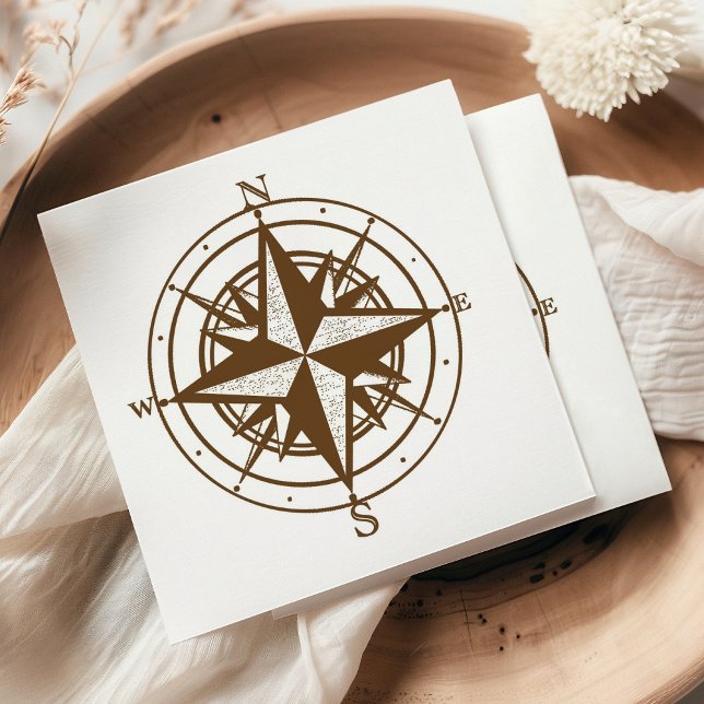 Vintage Compass Paper Napkins (Creator Uploaded)