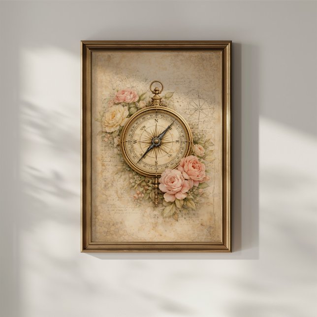 Vintage Compass Poster (Creator Uploaded)