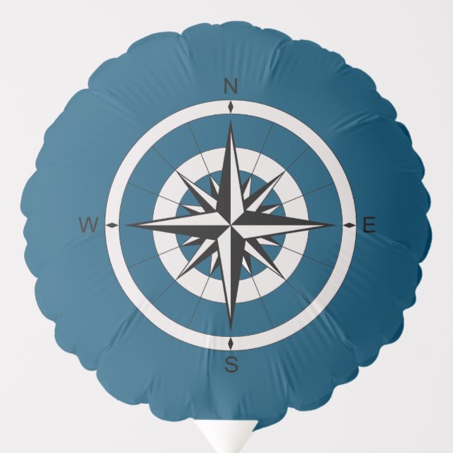 Vintage Compass Rose  Balloon (Front)