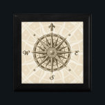 Vintage Compass Rose Gift Box<br><div class="desc">Vintage compass rose | © and ® Bigstock® - All Rights Reserved.</div>