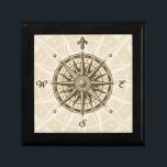 Vintage Compass Rose Gift Box<br><div class="desc">Vintage compass rose | © and ® Bigstock® - All Rights Reserved.</div>
