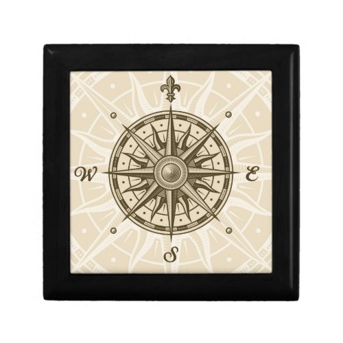 Vintage Compass Rose Gift Box