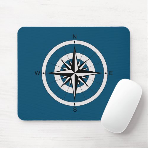 Vintage Compass Rose   Mouse Pad