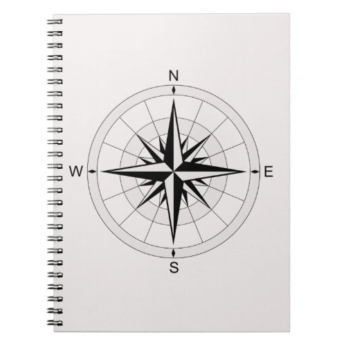 Vintage Compass Rose  Notebook