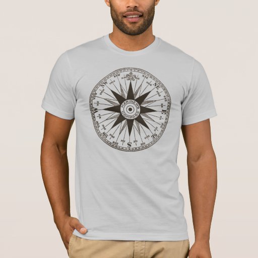Vintage Compass Rose T-Shirt | Zazzle