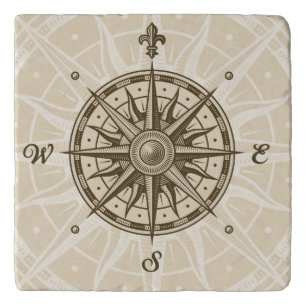 Vintage Compass Rose Trivet