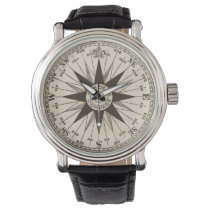 Vintage Compass Rose Watch