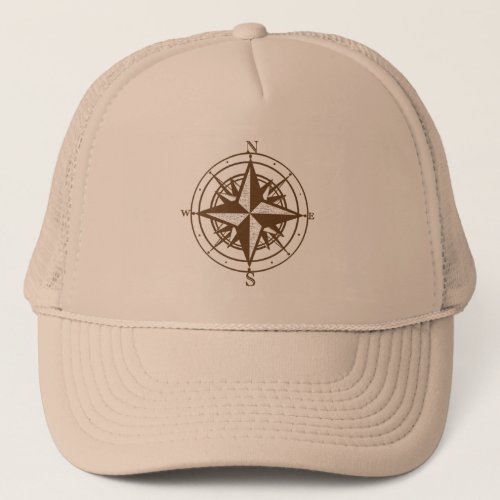 Vintage Compass Trucker Hat