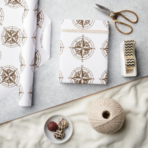 Vintage Compass Wrapping Paper