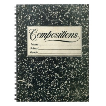Vintage Compositions Notebook by camcguire at Zazzle