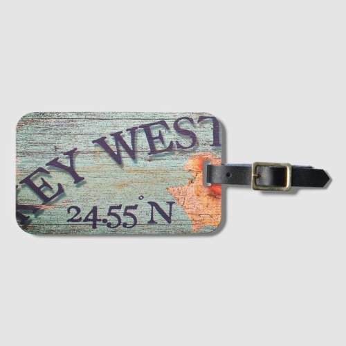 Vintage Conch Shell Key West Luggage Tag