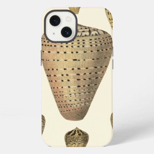 Vintage Cone Shells Iphone Case (Back)