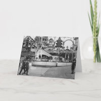 Vintage Coney Island Photograph Card