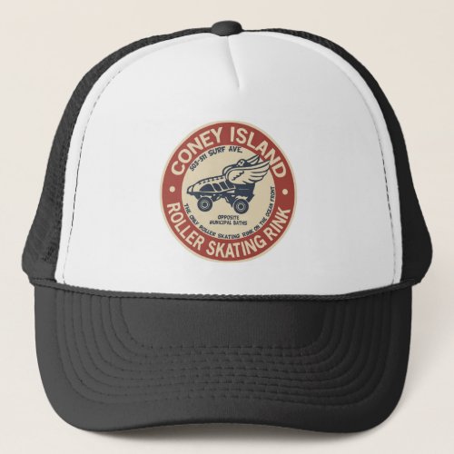 Vintage Coney Island Roller Staking Rink Trucker Hat