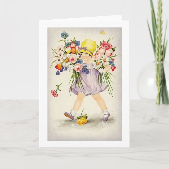 Vintage Congratulations And Best Wishes Card (Front)