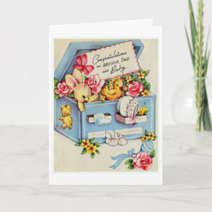 Vintage - Congratulations to Parents & Baby, Card