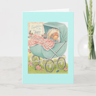 Vintage - Congratulations to You & Baby, Card
