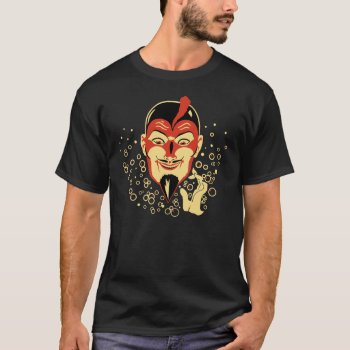 Vintage Conjuring Devil T-shirt by Vintage_Halloween at Zazzle
