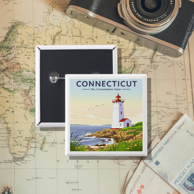 Vintage Connecticut Button (Creator Uploaded)