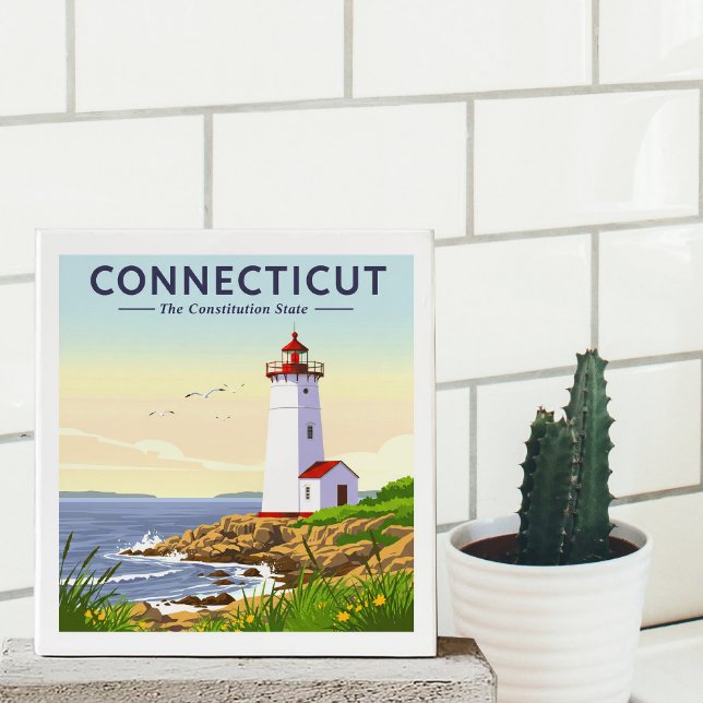 Vintage Connecticut Ceramic Tile (Creator Uploaded)