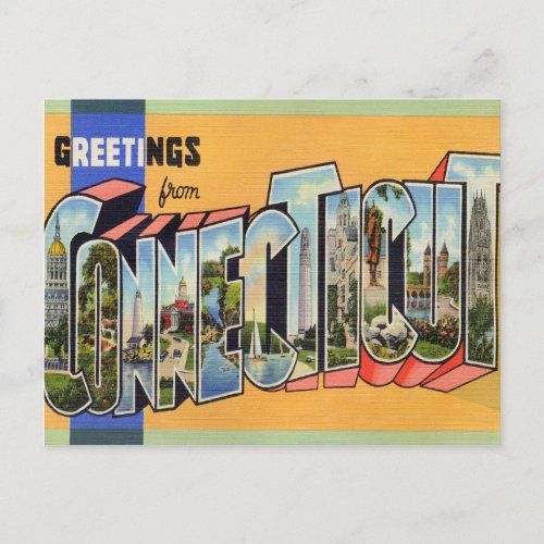 Vintage Connecticut Postcard