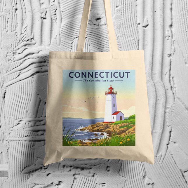 Vintage Connecticut Tote Bag (Creator Uploaded)