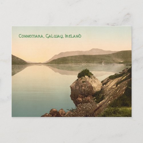 Vintage Connemara Galway Ireland Card with Music