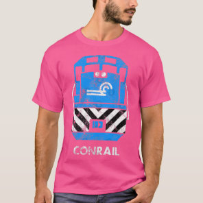 Vintage Conrail Railroad Train Engine TShirt TShir
